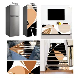 Wallpics White & Pink Printed Self-Adhesive Wall Sticker image 2