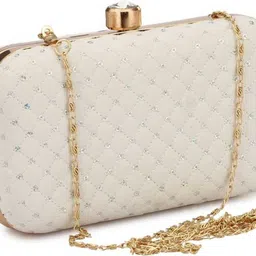 baberwal enterprises Casual, Formal, Party, Sports White Clutch image 3