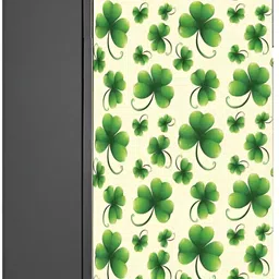 Wallpics Green Floral Printed Self Adhesive Fridge Sticker-image-56