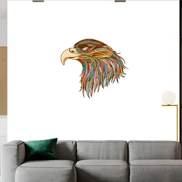 Wallpics White & Red Eagle Printed Waterproof Wall Sticker-picture-20