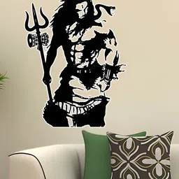 Wallpics Black Shiva Printed Religious Waterproof Wall Poster-picture-25