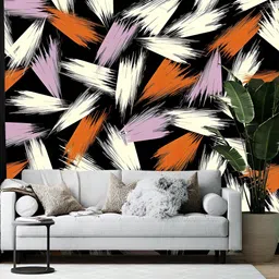 Wallpics Black & White Abstract Printed Self-Adhesive Wallpaper-image-82