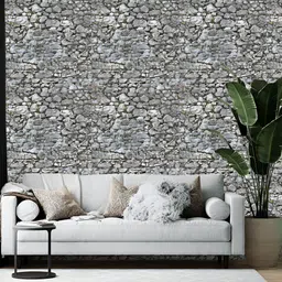 Wallpics Grey Melange Abstract Printed Self-Adhesive Wallpaper-picture-12