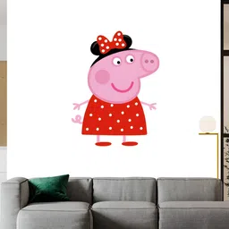 Wallpics Pink & Red Printed Water Proof Wall Sticker-image-91