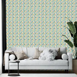 Wallpics Green & Yellow Printed Self-Adhesive Wall Sticker-picture-16