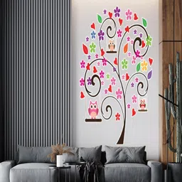 Wallpics Pink & Brown Printed Waterproof Self-Adhesive Wall Sticker-image-31