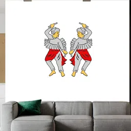 Wallpics Grey & Red Printed Waterproof Wall Sticker-picture-38