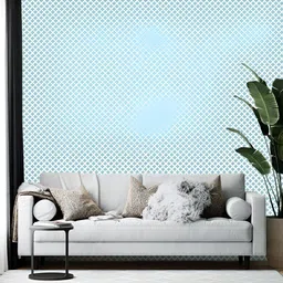 Wallpics White & Blue Abstract Printed Self-Adhesive Wallpaper-picture-15