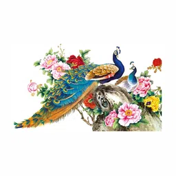 Wallpics White & Blue Printed Waterproof Wall Sticker-picture-35