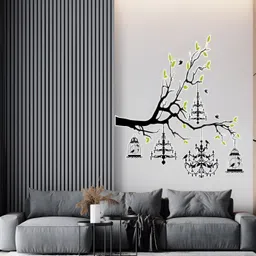 Wallpics Green & Black Printed Self-Adhesive Waterproof Wallpaper-picture-22