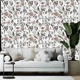 Wallpics Black & White Printed Self-Adhesive Wallpaper-image-44