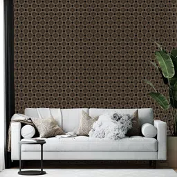Wallpics Black & Brown Geometric Printed Self-Adhesive Wallpaper-image-79