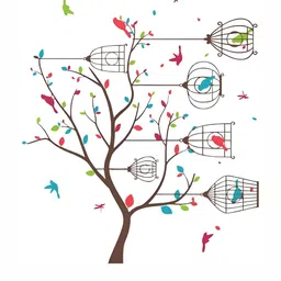 Wallpics Brown & Pink Printed Waterproof Wall Sticker-picture-32