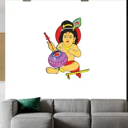Wallpics Yellow & Red Religious Printed Waterproof Wall Sticker-image-76
