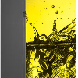 Wallpics Yellow & Black Abstract Printed Water Resistant Fridge Sticker-picture-27