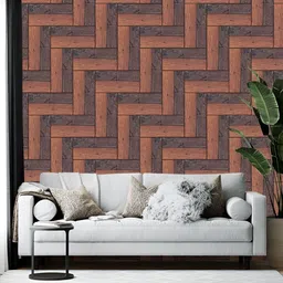 Wallpics Brown and Grey Abstract Printed Self-Adhesive Wallpaper-image-3