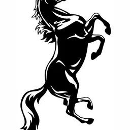Wallpics Black & White Horse Printed Waterproof Wall Sticker-picture-11