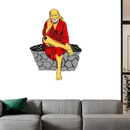 Wallpics Yellow & Red Printed Waterproof Wall Sticker-image-70