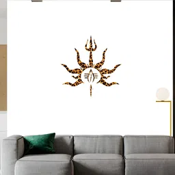 Wallpics White & Brown Religious Printed Water Proof Wall Sticker-image-16