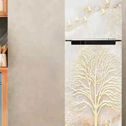 WallDaddy Beige Sky World-Printed Refrigerator Sticker-picture-47