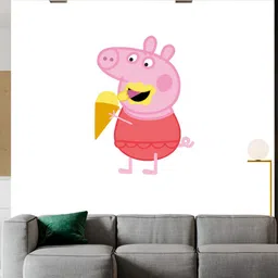 Wallpics Pink Printed Waterproof Self-Adhesive Wall Sticker-image-13