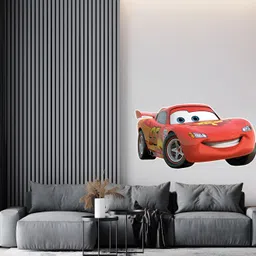 Wallpics Red & White Printed Waterproof Self-Adhesive Wall Sticker-picture-24