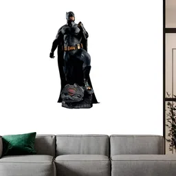 Wallpics Black & Brown Batman Vs Superman Printed Water Resistant Wall Sticker-picture-33