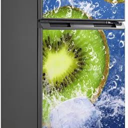 Wallpics Green & Blue Printed Waterproof Fridge Wall Sticker-image-10