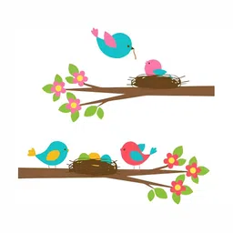 Wallpics Green & Brown Printed Self-Adhesive Waterproof Wallpaper-image-24