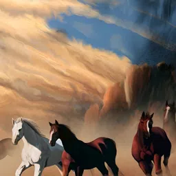 Wallpics Blue & Brown Animals Printed Wallpaper-picture-26