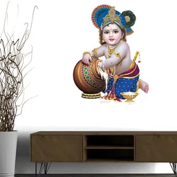 Wallpics Grey & Brown Printed Self-Adhesive Waterproof Wall Sticker-picture-32