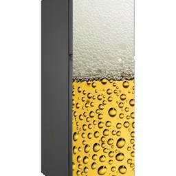 Wallpics Beige & Yellow Abstract Printed Water Resistant Fridge Sticker-image-9