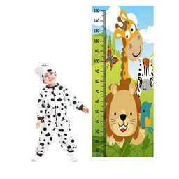 WENS Funny Animals Height Measurement Removable Wall Sticker-picture-47