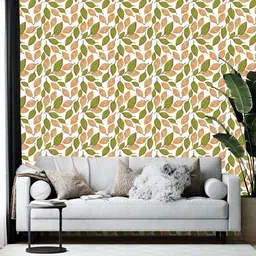 Wallpics White & Green Floral Printed Self-Adhesive Wallpaper-picture-40
