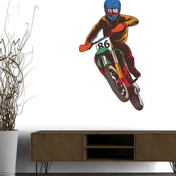 Wallpics Black & Blue Printed Waterproof Wall Sticker-picture-41