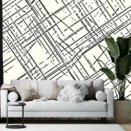 Wallpics White & Black Abstract Printed Wallpaper-image-86