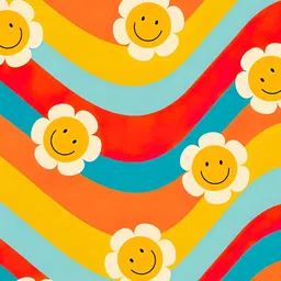 Wallpics Yellow & Red Abstract Printed Self Adhesive Wallpaper-picture-13