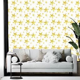 Wallpics White & Yellow Decorative Printed Self-Adhesive Wallpaper-picture-43