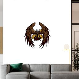 Wallpics White & Brown Printed Waterproof Wall Sticker-picture-37