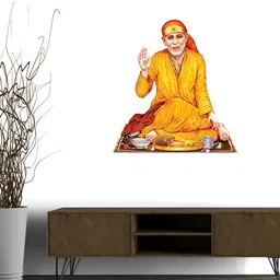 Wallpics Orange-Coloured Printed Water Proof Wall Sticker-image-11