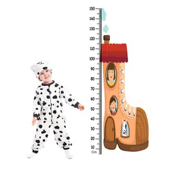 WENS Multicoloured Boot House Height Measurement Removable Wall Sticker-picture-10