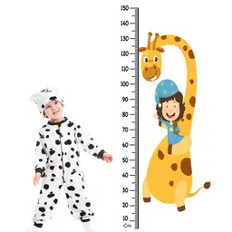 WENS Multicoloured Cute Cartoon Height Measurement Removable Wall Sticker-image-77