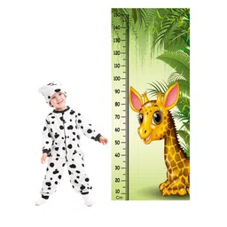 WENS Multicoloured Cute Giraffe Height Measurement Removable Wall Sticker-picture-30