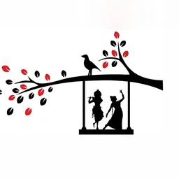 Wallpics Black & Red Printed Water-Proof Wall Sticker-picture-18