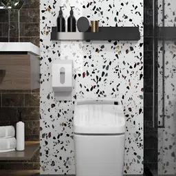 Univocean White & Black 3D Abstract Printed Self Adhesive Wall Stick-picture-27