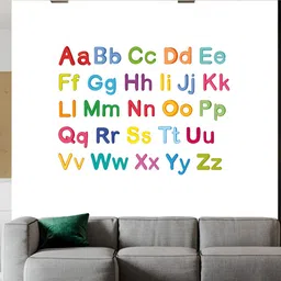 Wallpics White & Red Alphabet Printed Waterproof Wall Sticker-picture-38