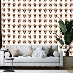 Wallpics White & Brown Printed Wallpaper-image-91