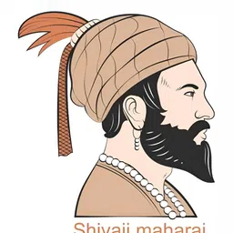 Wallpics White & Brown Chatrapathi Shivaji Printed Waterproof Wall Sticker-picture-24