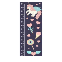 WENS Multicoloured Unicorn Height Measurement Removable Wall Sticker-picture-32
