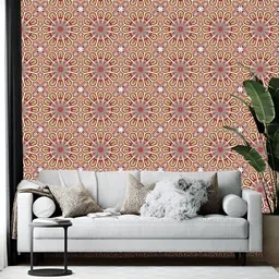 Wallpics Brown & White Abstract Printed Wallpaper-picture-22